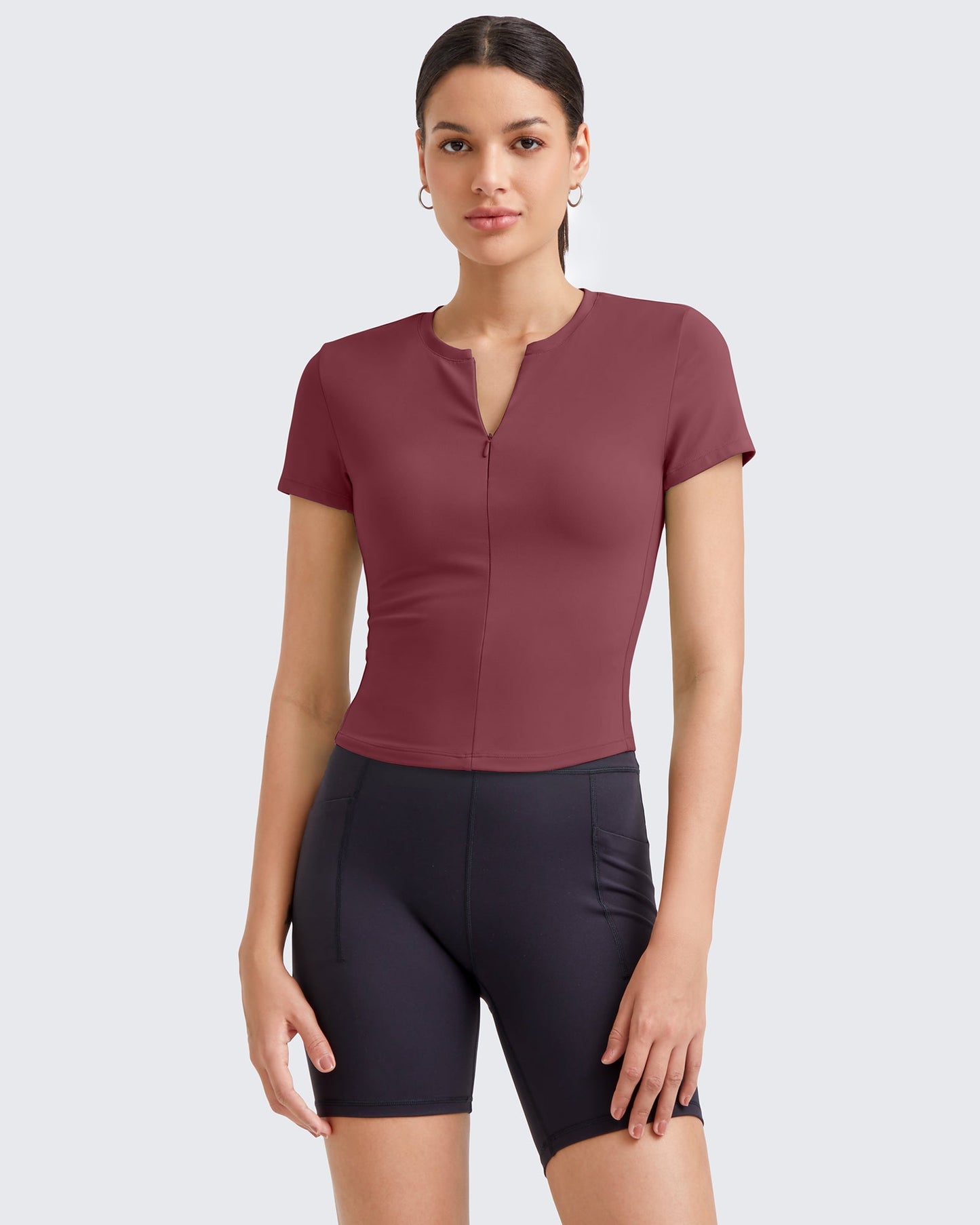 G4Free Activewear BareFeel Half Zip Slim Fit Athletic Shirts #Black / S-Black / M-Black / L-Black / XL-Black / XS-Dark Grey / S-Dark Grey / M-Dark Grey / L-Dark Grey / XL-Dark Grey / XS