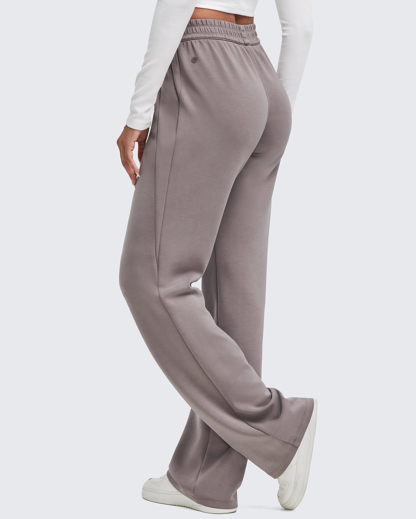 Smoofit Elastic-Waist Wide Leg Sweatpants 29''