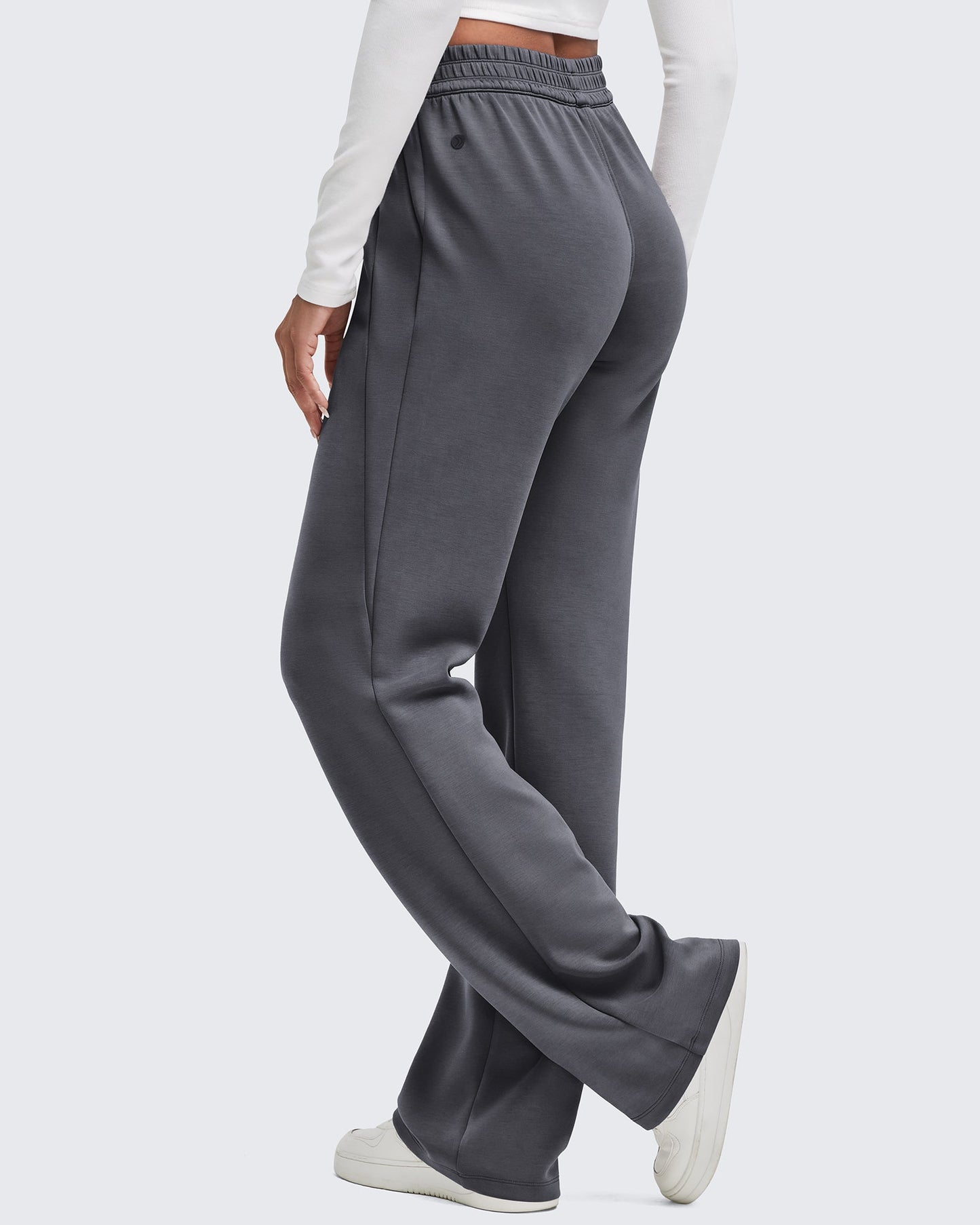 Smoofit Elastic-Waist Wide Leg Sweatpants 29''
