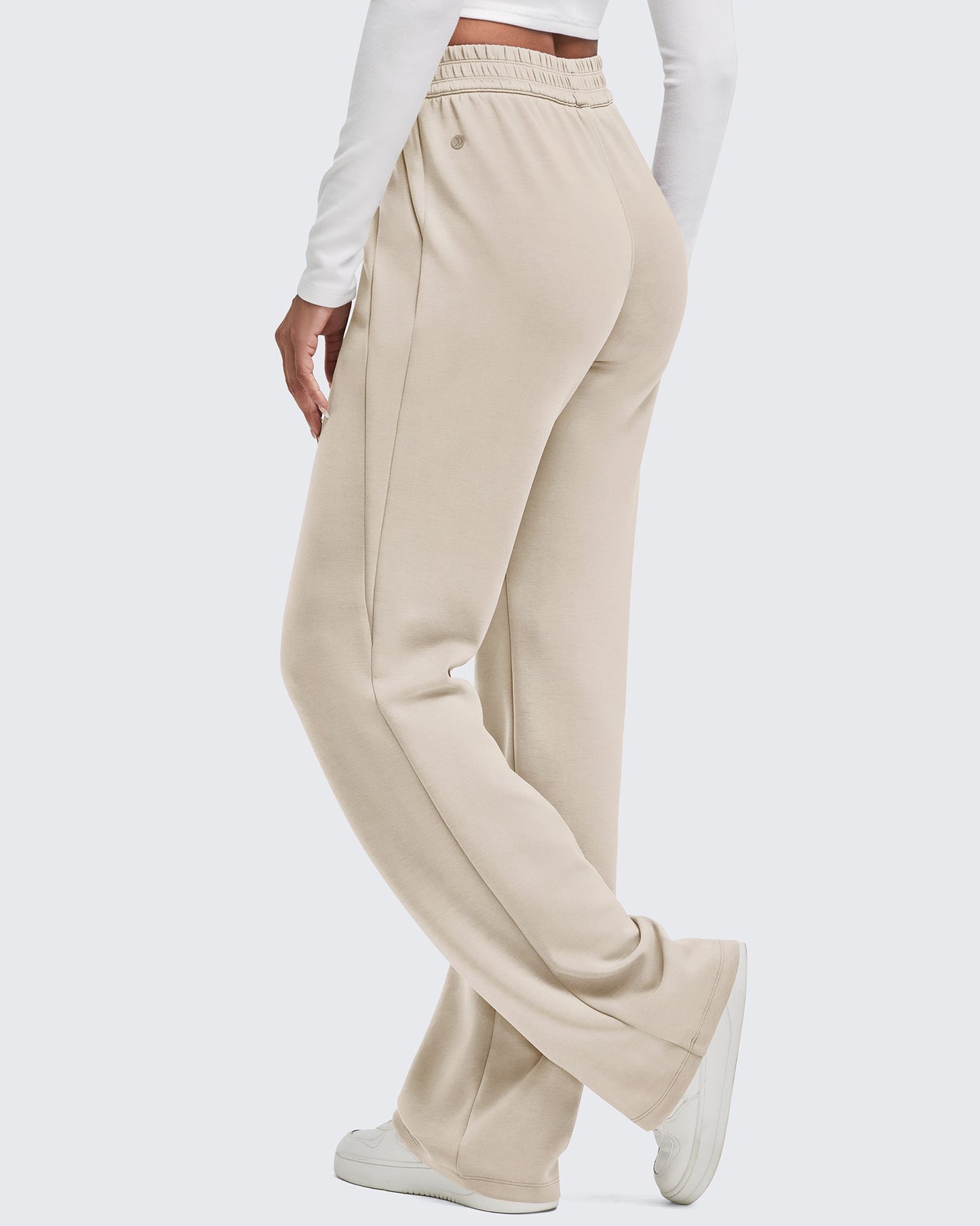 Smoofit Elastic-Waist Wide Leg Sweatpants 29''