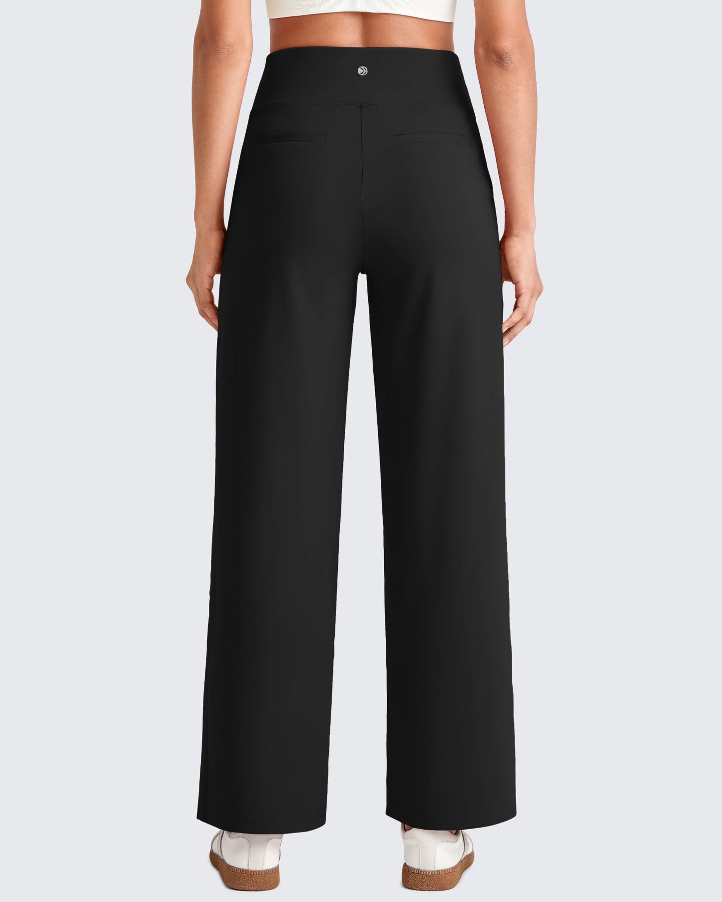 High Waist Stretch Dressy Cropped Pants 27.5''