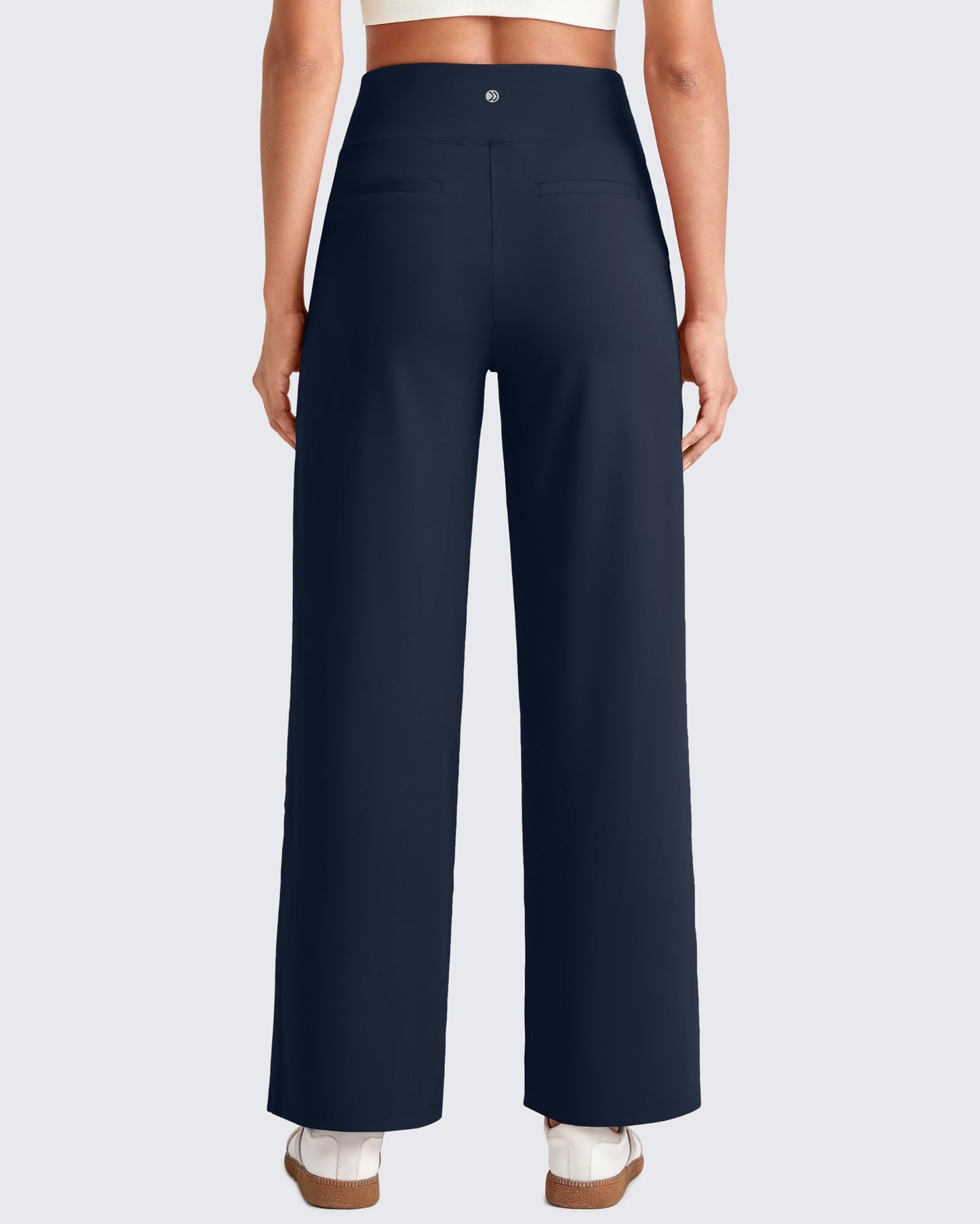 High Waist Stretch Dressy Cropped Pants 25.5''