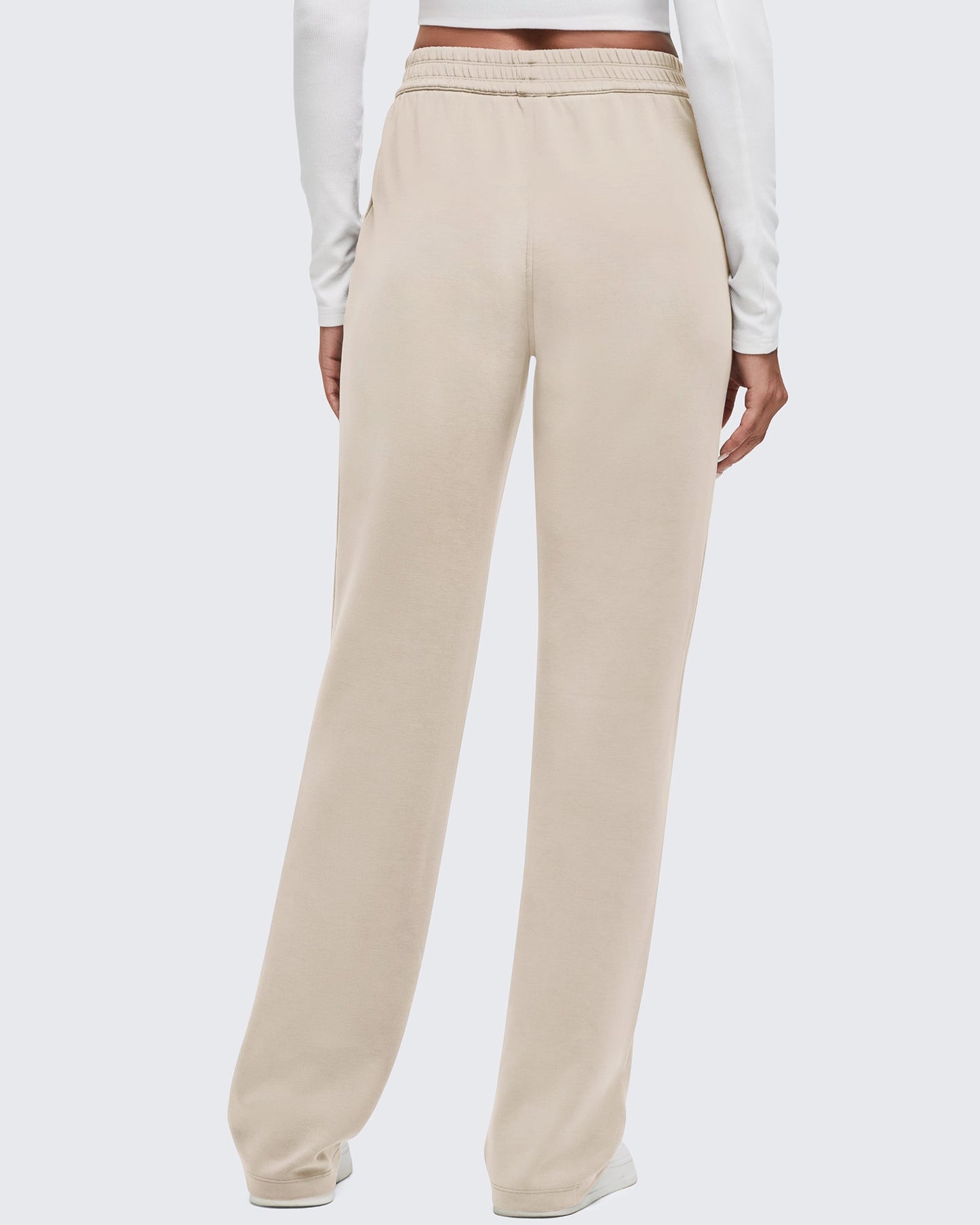 Smoofit Elastic-Waist Wide Leg Sweatpants 29''