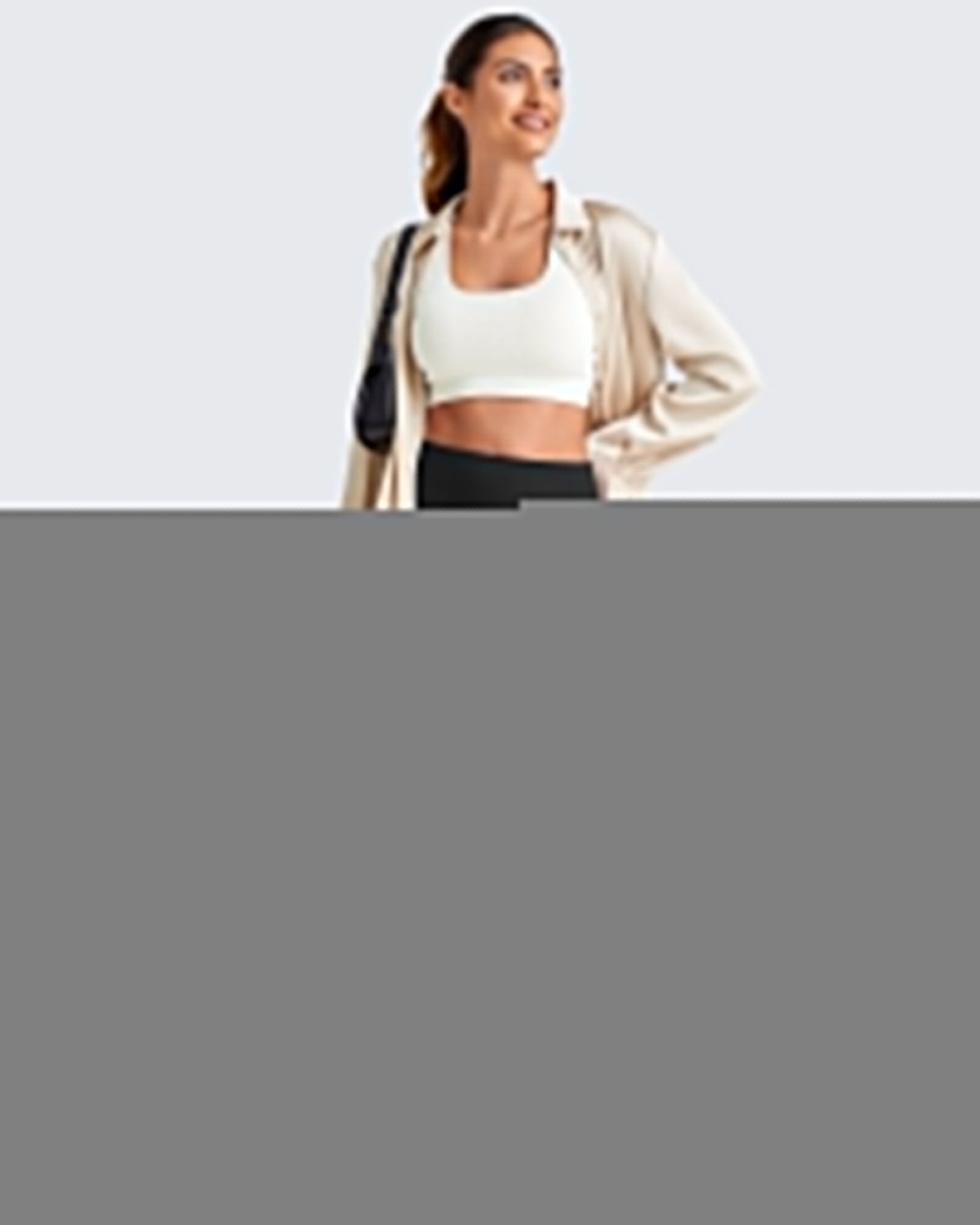 High Waist Stretch Dressy Cropped Pants 27.5''