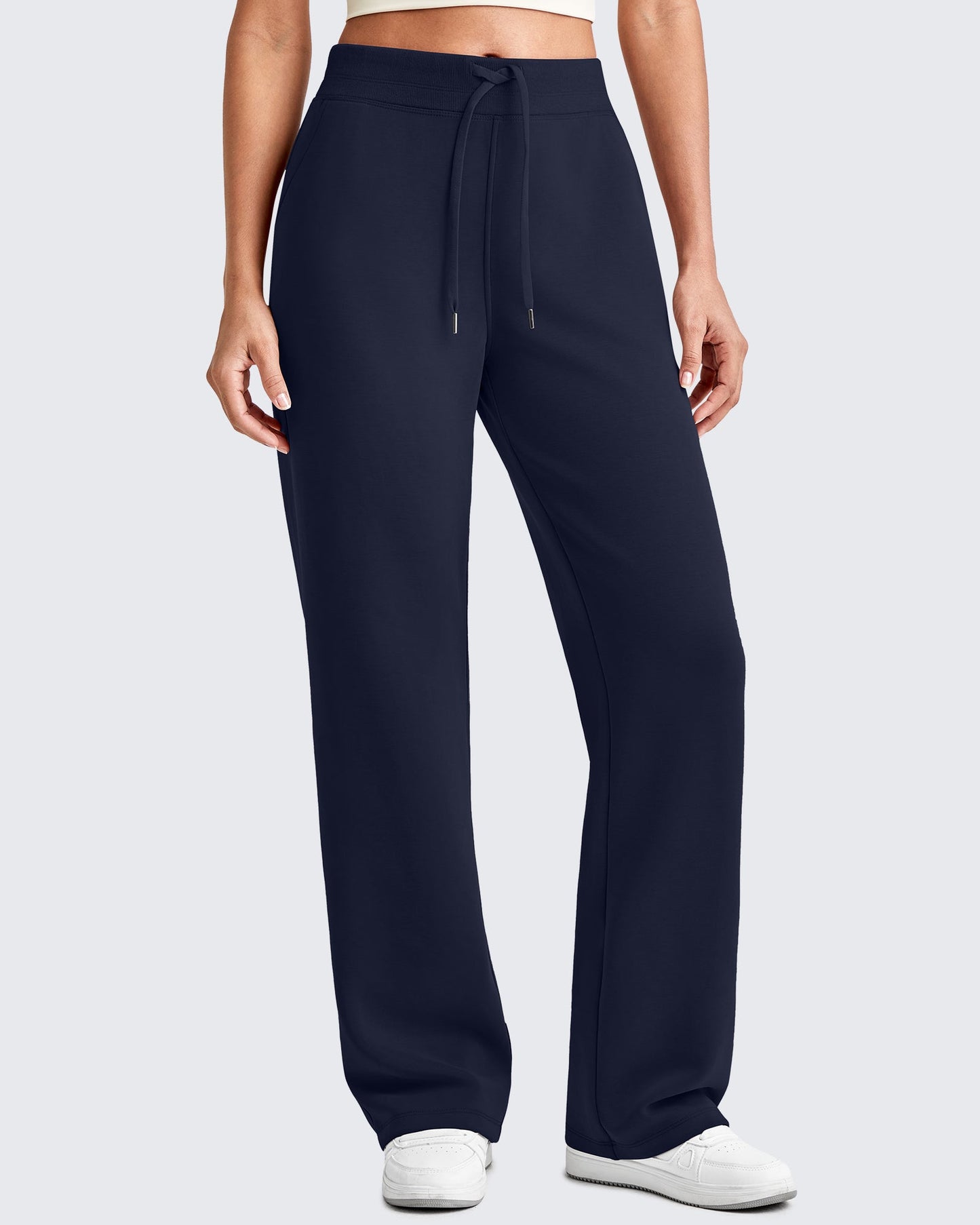 Smoofit Wide Leg Elastic Drawstring Sweatpants