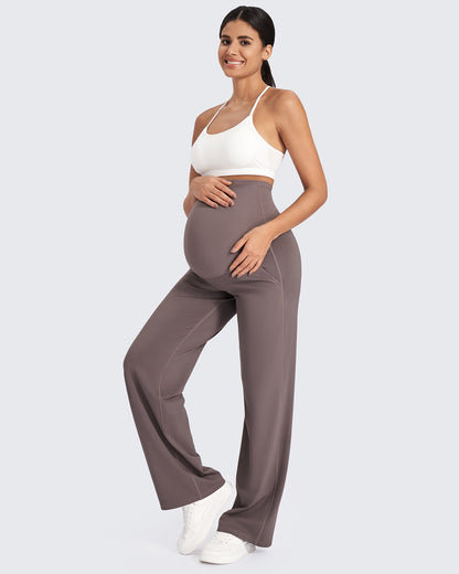Maternity Stretch Wide Leg Pants