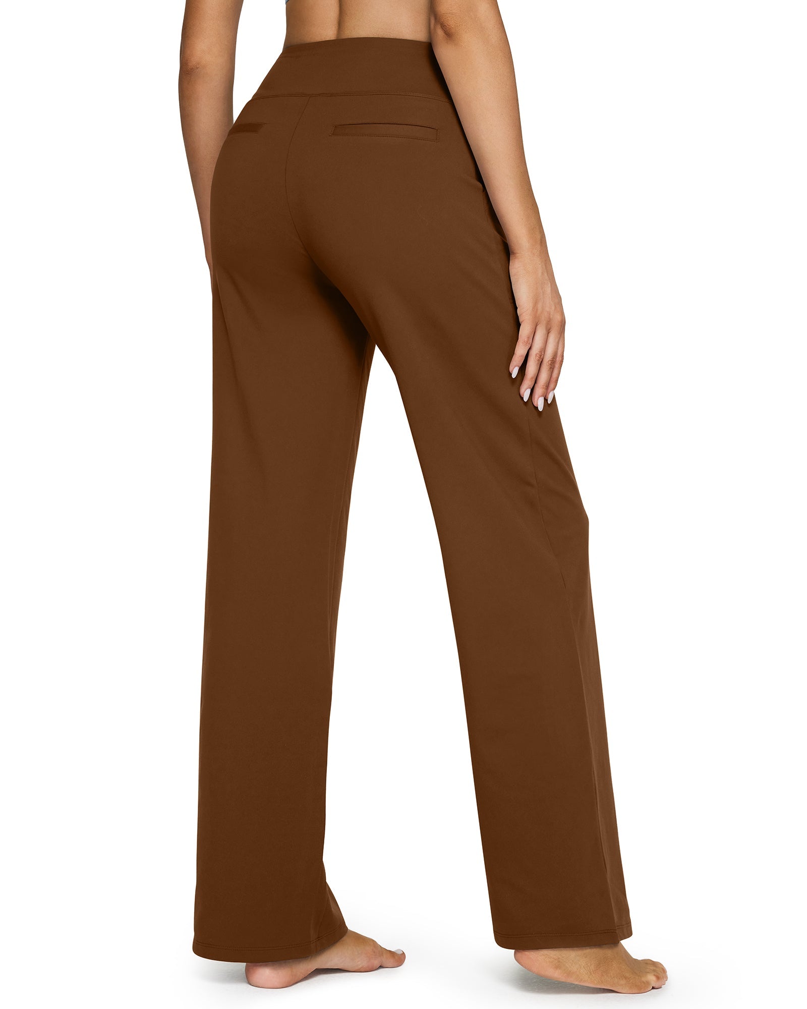 G4free Loose High-Waist Business Casual Pants #dark-coffee