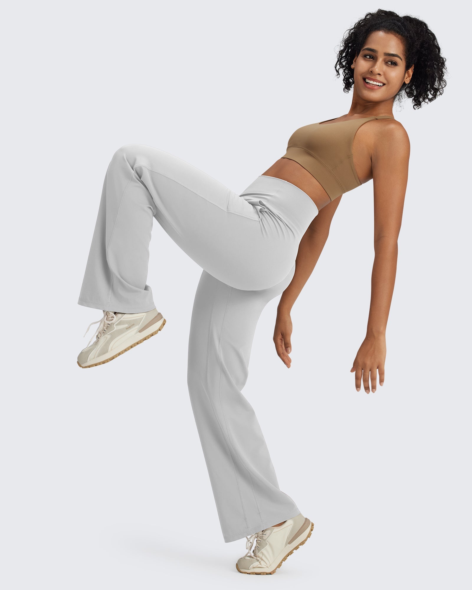 G4Free Activewear BareFeel Seamless High-Waist Dressy Pants #Black / S-Black / M-Black / L-Black / XL-Black / XXL-Black / XS-Blue grey / S-Blue grey / M-Blue grey / L-Blue grey / XL