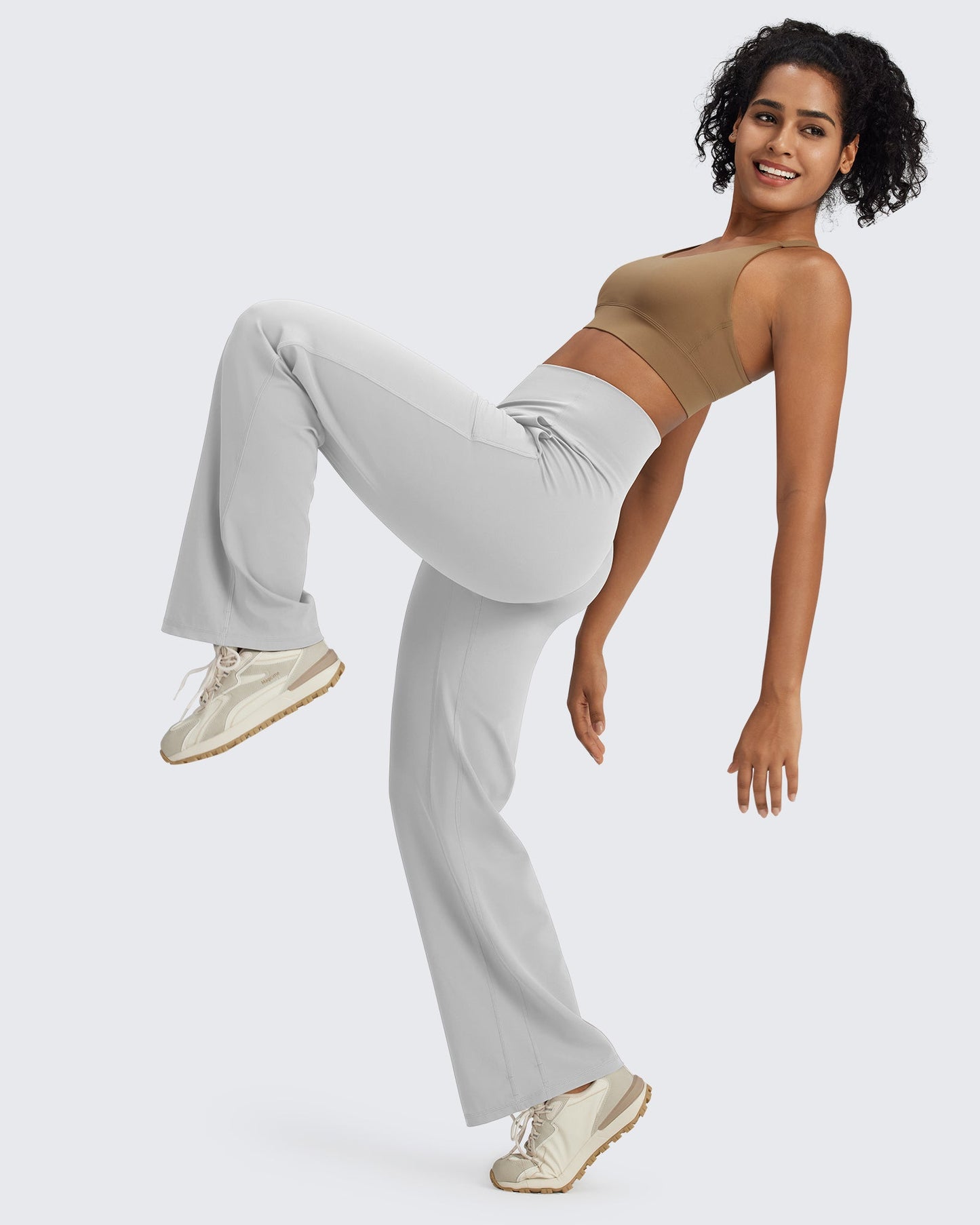 G4Free Activewear BareFeel Seamless High-Waist Dressy Pants #Black / S-Black / M-Black / L-Black / XL-Black / XXL-Black / XS-Blue grey / S-Blue grey / M-Blue grey / L-Blue grey / XL