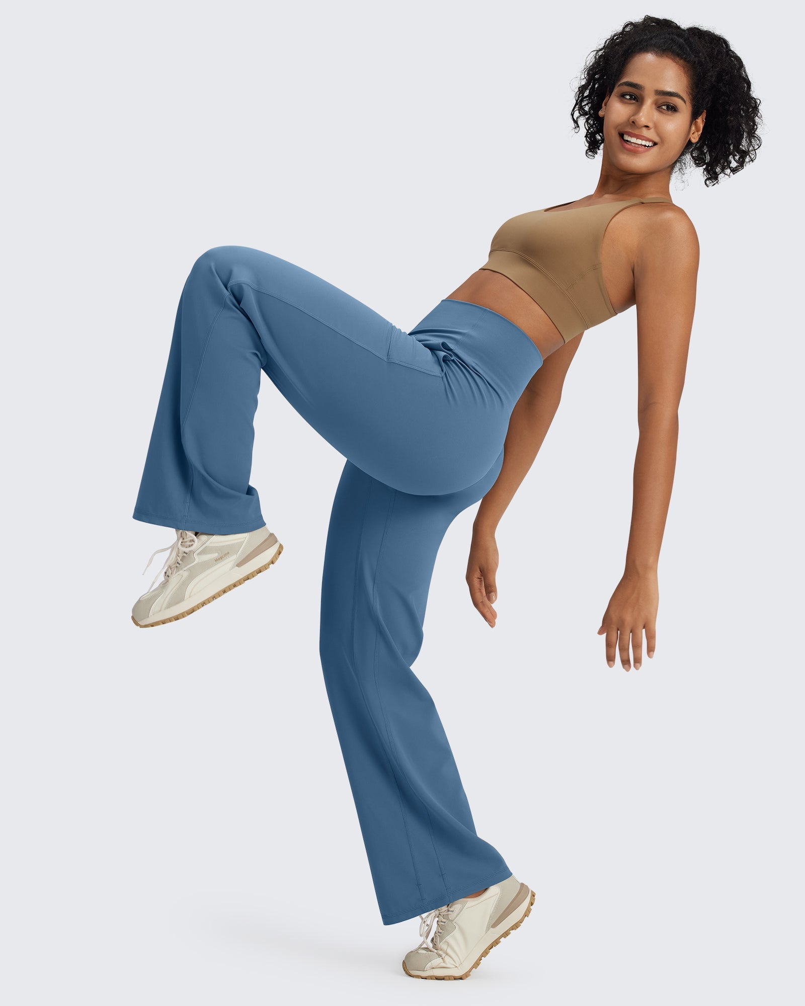 G4Free Activewear BareFeel Seamless High-Waist Dressy Pants 29 #Taupe / S-Taupe / M-Taupe / L-Taupe / XL-Taupe / XXL-Black / S-Black / M-Black / L-Black / XL-Black / XXL