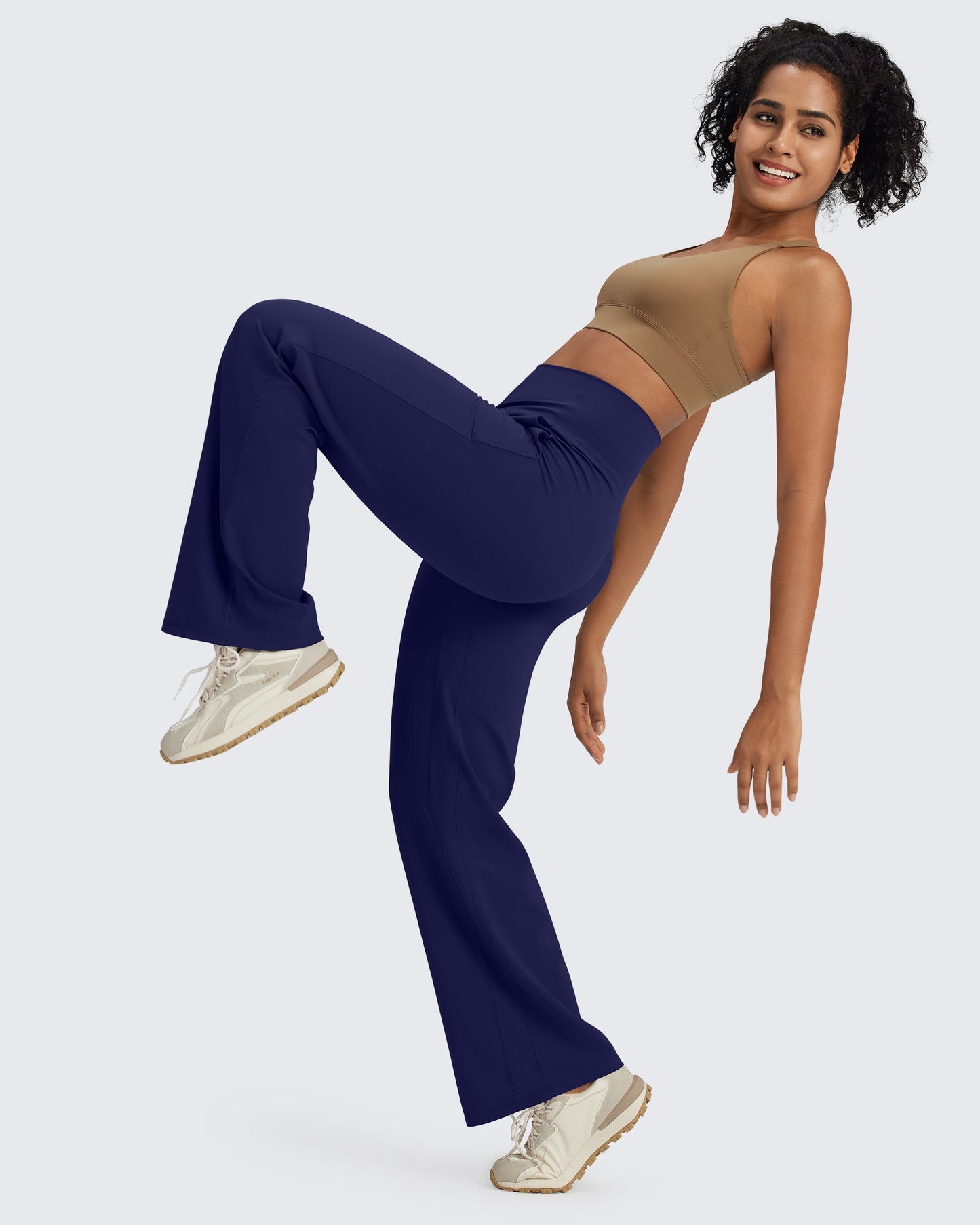 G4Free Activewear BareFeel Seamless High-Waist Dressy Pants #Black / S-Black / M-Black / L-Black / XL-Black / XXL-Black / XS-Blue grey / S-Blue grey / M-Blue grey / L-Blue grey / XL