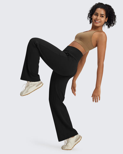 G4Free Activewear BareFeel Seamless High-Waist Dressy Pants #Black / S-Black / M-Black / L-Black / XL-Black / XXL-Black / XS-Blue grey / S-Blue grey / M-Blue grey / L-Blue grey / XL