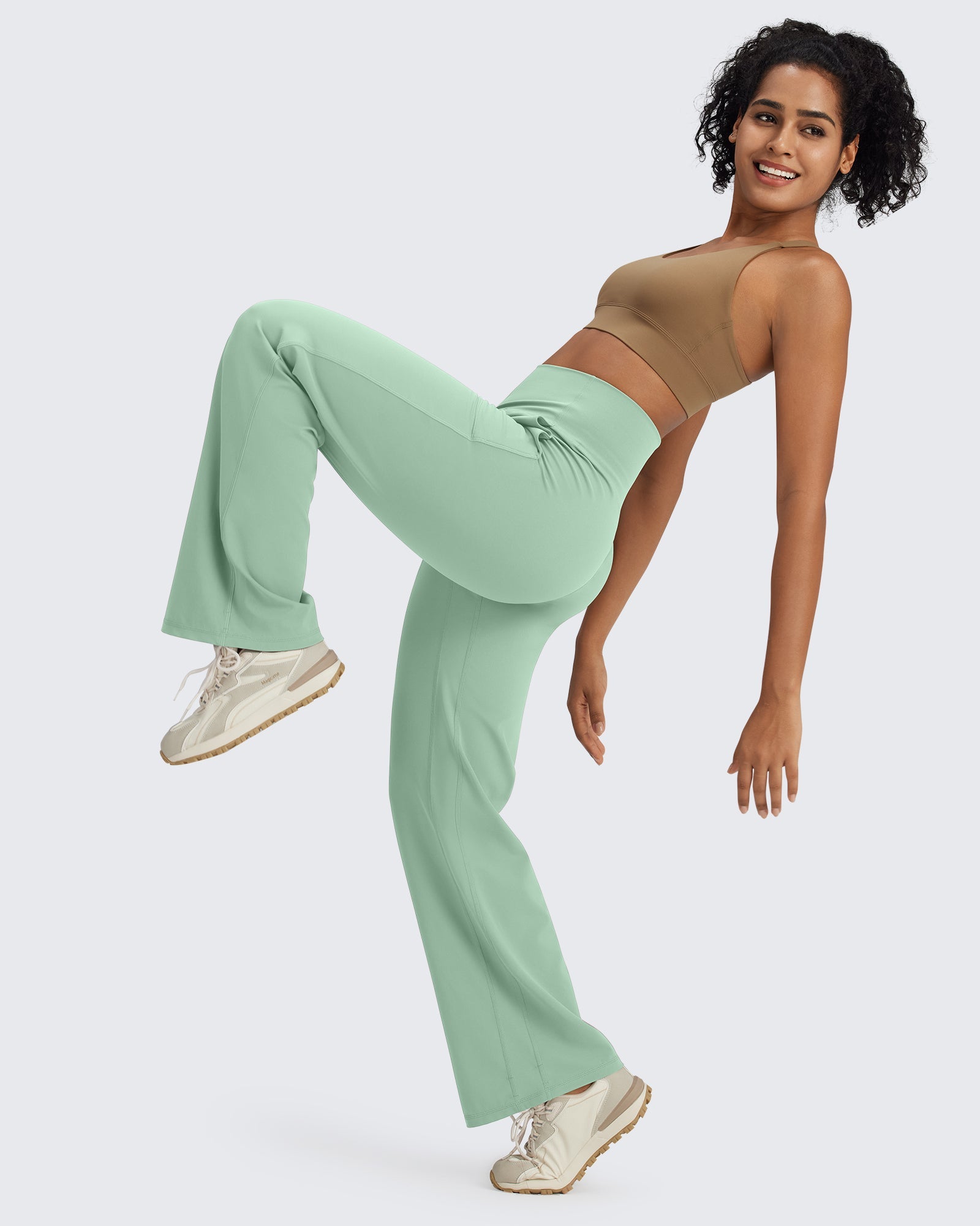 G4Free Activewear BareFeel Seamless High-Waist Dressy Pants #Black / S-Black / M-Black / L-Black / XL-Black / XXL-Black / XS-Blue grey / S-Blue grey / M-Blue grey / L-Blue grey / XL