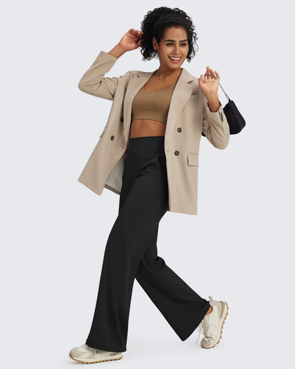 G4Free Activewear BareFeel Seamless High-Waist Dressy Pants #Black / S-Black / M-Black / L-Black / XL-Black / XXL-Black / XS-Blue grey / S-Blue grey / M-Blue grey / L-Blue grey / XL