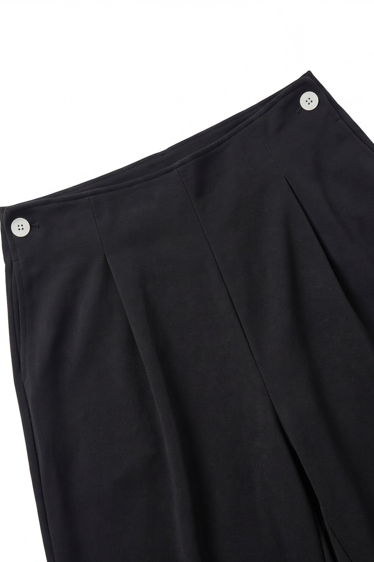 EASYSO Travel-Ready Ribbed Wide-Leg Pants – High-Rise Tailored Knit Trousers with Pockets