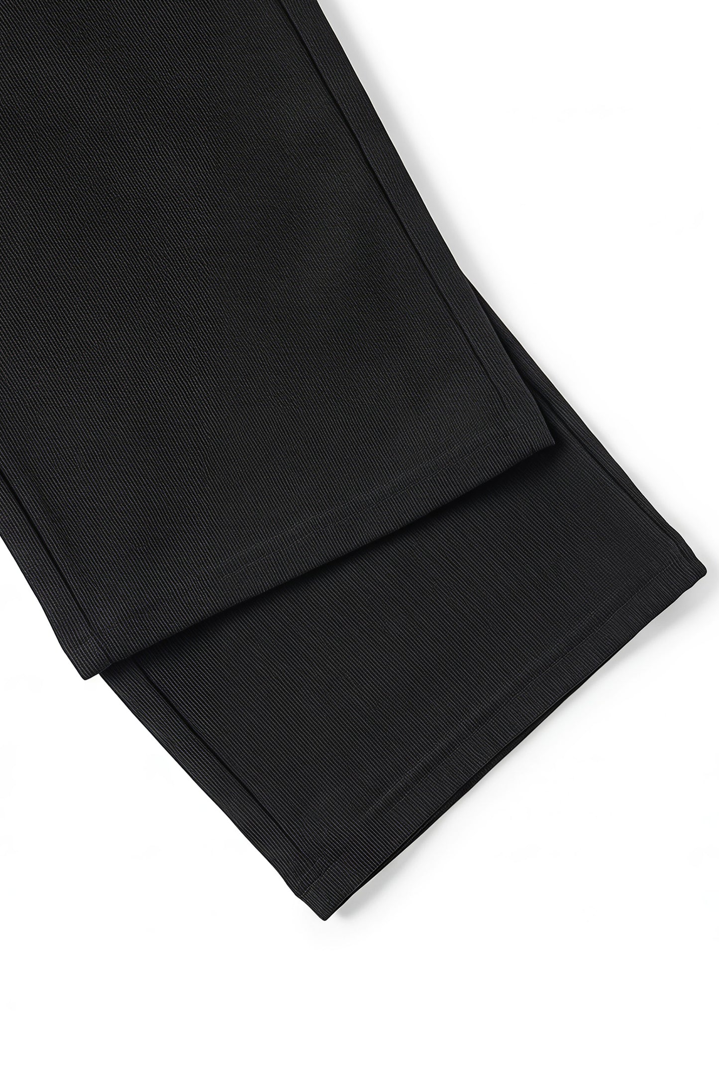 EASYSO Travel-Ready Ribbed Wide-Leg Pants – High-Rise Tailored Knit Trousers with Pockets