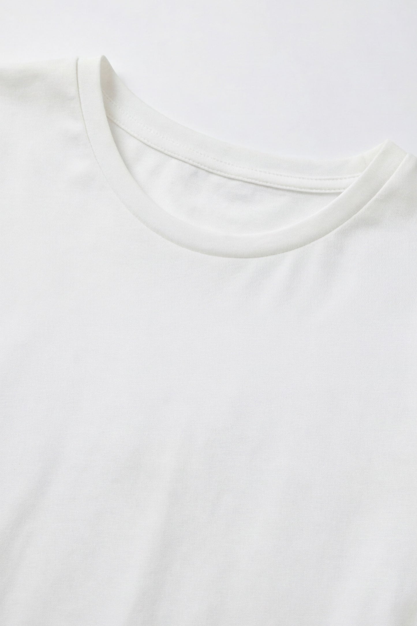 Geoflora White Eyelet Lace Panel Short Sleeve T-Shirt - Loose-Fit Casual Cotton Top