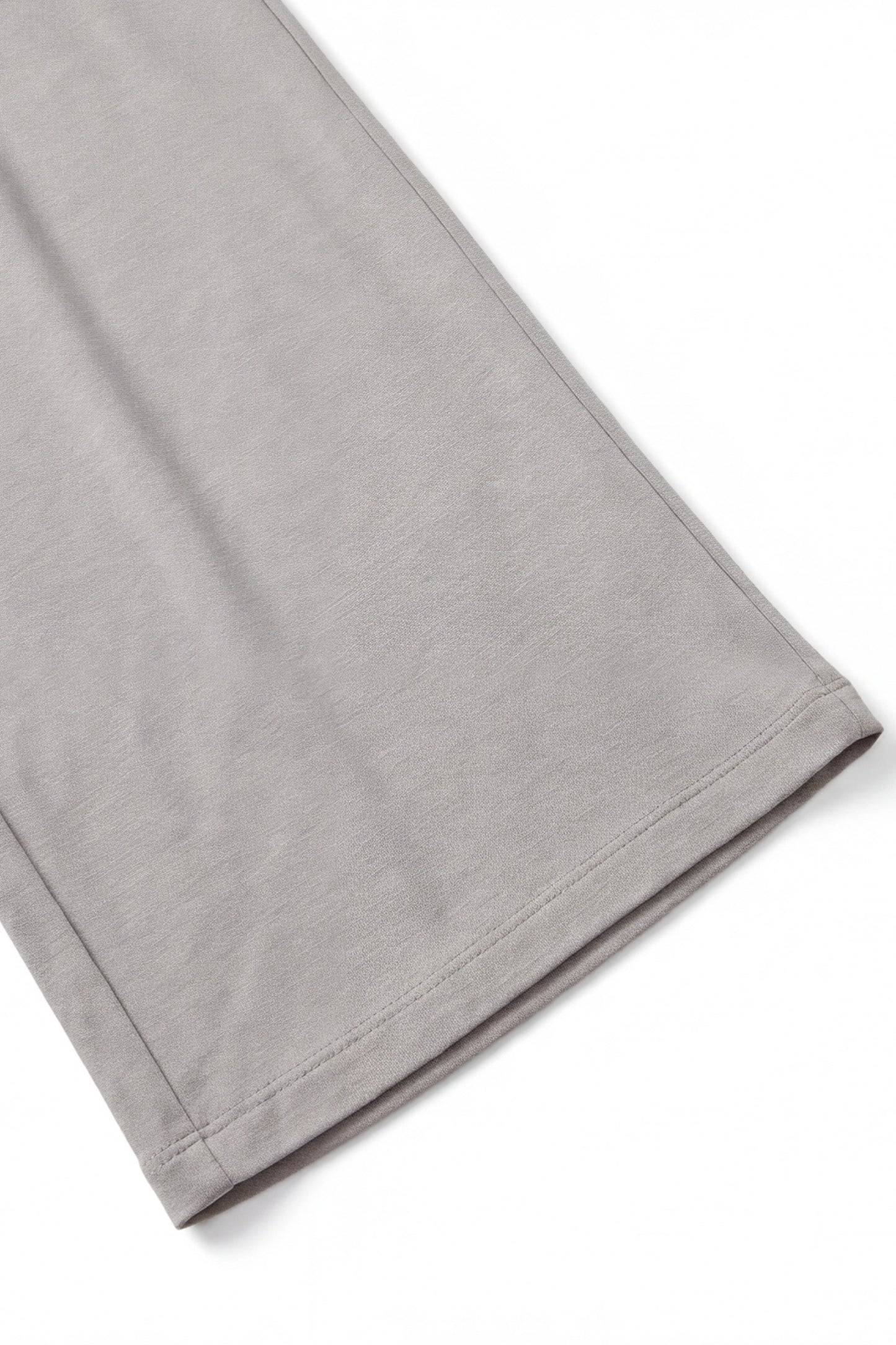 EASYSO Beige Soft Knit Drawstring Wide Leg Pants