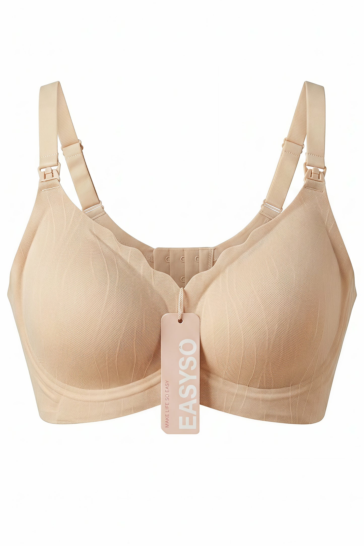 EASYSO Travel-Ready Seamless Nursing Bra – Wireless Support & Foldable Maternity Bralette