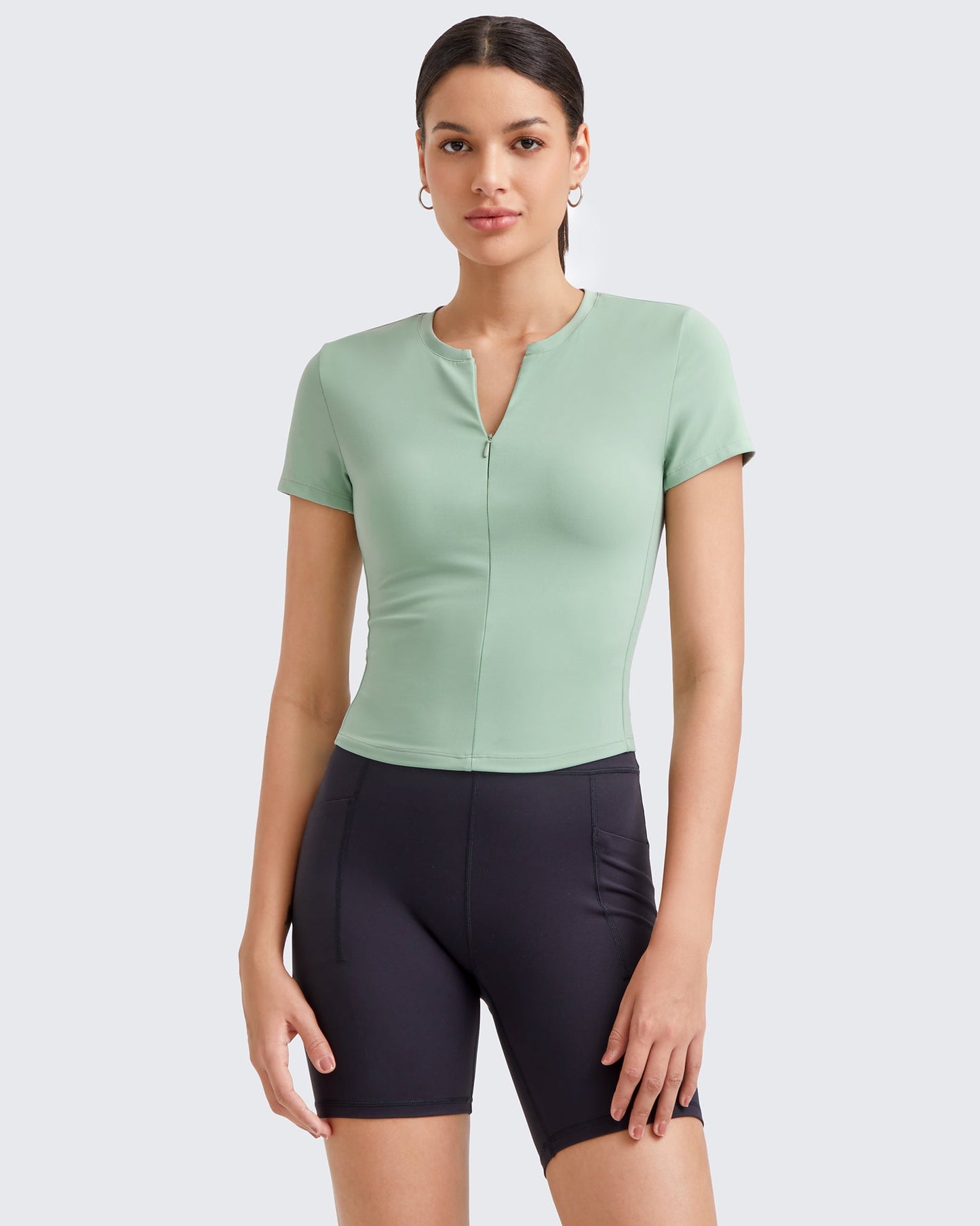 G4Free Activewear BareFeel Half Zip Slim Fit Athletic Shirts #Black / S-Black / M-Black / L-Black / XL-Black / XS-Dark Grey / S-Dark Grey / M-Dark Grey / L-Dark Grey / XL-Dark Grey / XS