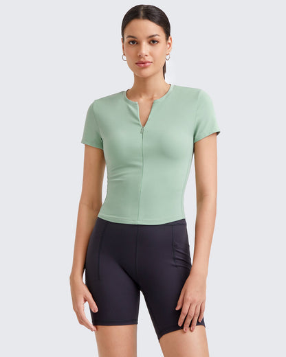 G4Free Activewear BareFeel Half Zip Slim Fit Athletic Shirts #Black / S-Black / M-Black / L-Black / XL-Black / XS-Dark Grey / S-Dark Grey / M-Dark Grey / L-Dark Grey / XL-Dark Grey / XS