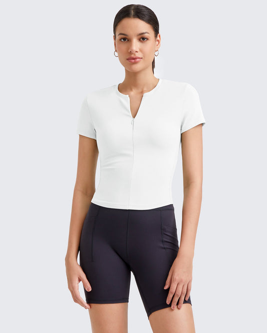 G4Free Activewear BareFeel Half Zip Slim Fit Athletic Shirts #Black / S-Black / M-Black / L-Black / XL-Black / XS-Dark Grey / S-Dark Grey / M-Dark Grey / L-Dark Grey / XL-Dark Grey / XS