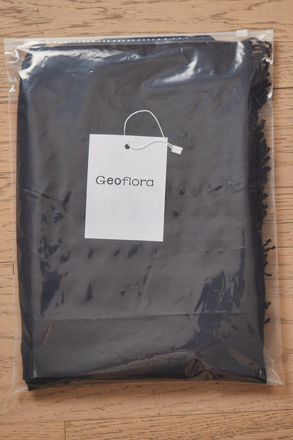 Geoflora Classic Solid Color Fringed Shawl
