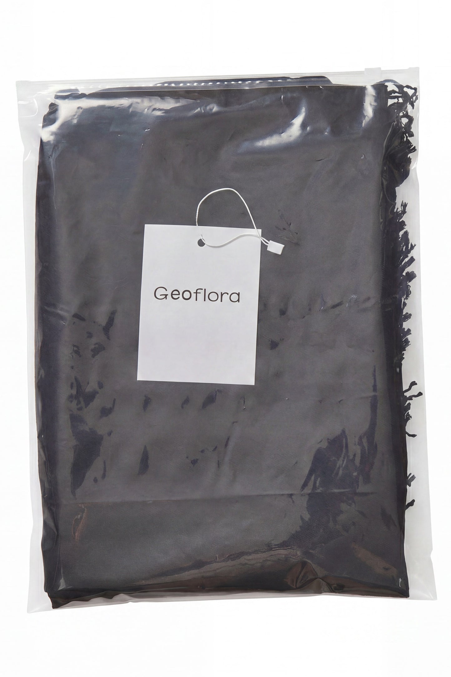 Geoflora Classic Solid Color Fringed Shawl