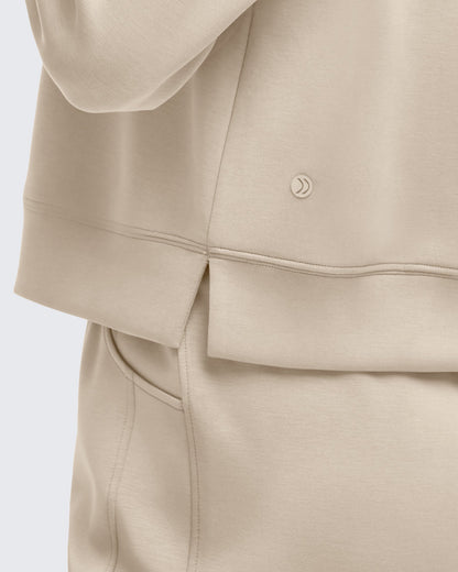 Smoofit Half-Zip Mock Neck Long Sleeve Sweatshirts