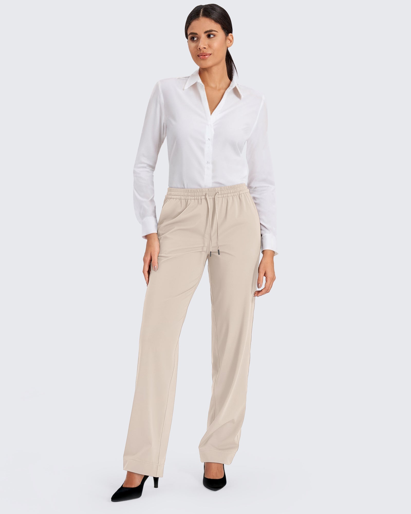 G4Free Activewear Bizcasual Business Drawstrings Straight Pants #Black / S / 29 inseam-Black / S / 31 inseam-Black / S / 33 inseam-Black / M / 29 inseam-Black / M / 31 inseam-Black / M / 33 inseam-Black / L / 29 inseam-Black / L / 31 inseam-Black / L / 33 inseam-Black / XL / 29 inseam