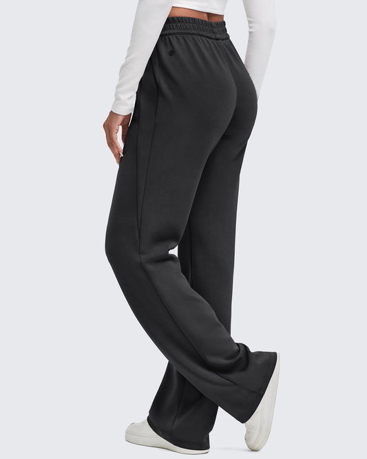 Smoofit Elastic-Waist Wide Leg Sweatpants 29''