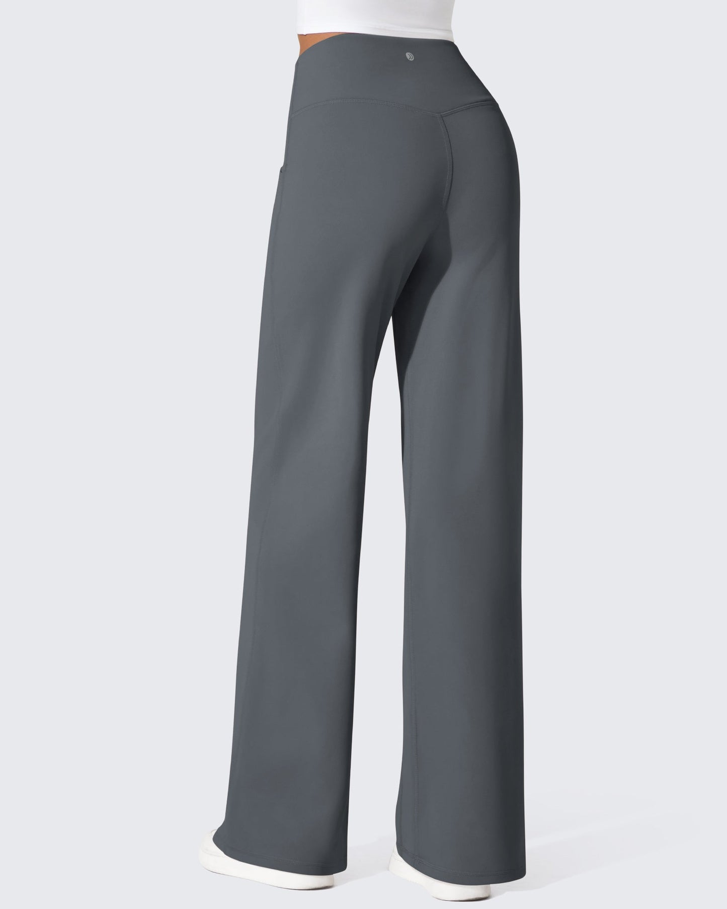 Fleece Lined High-Waist Loose Sweatpants