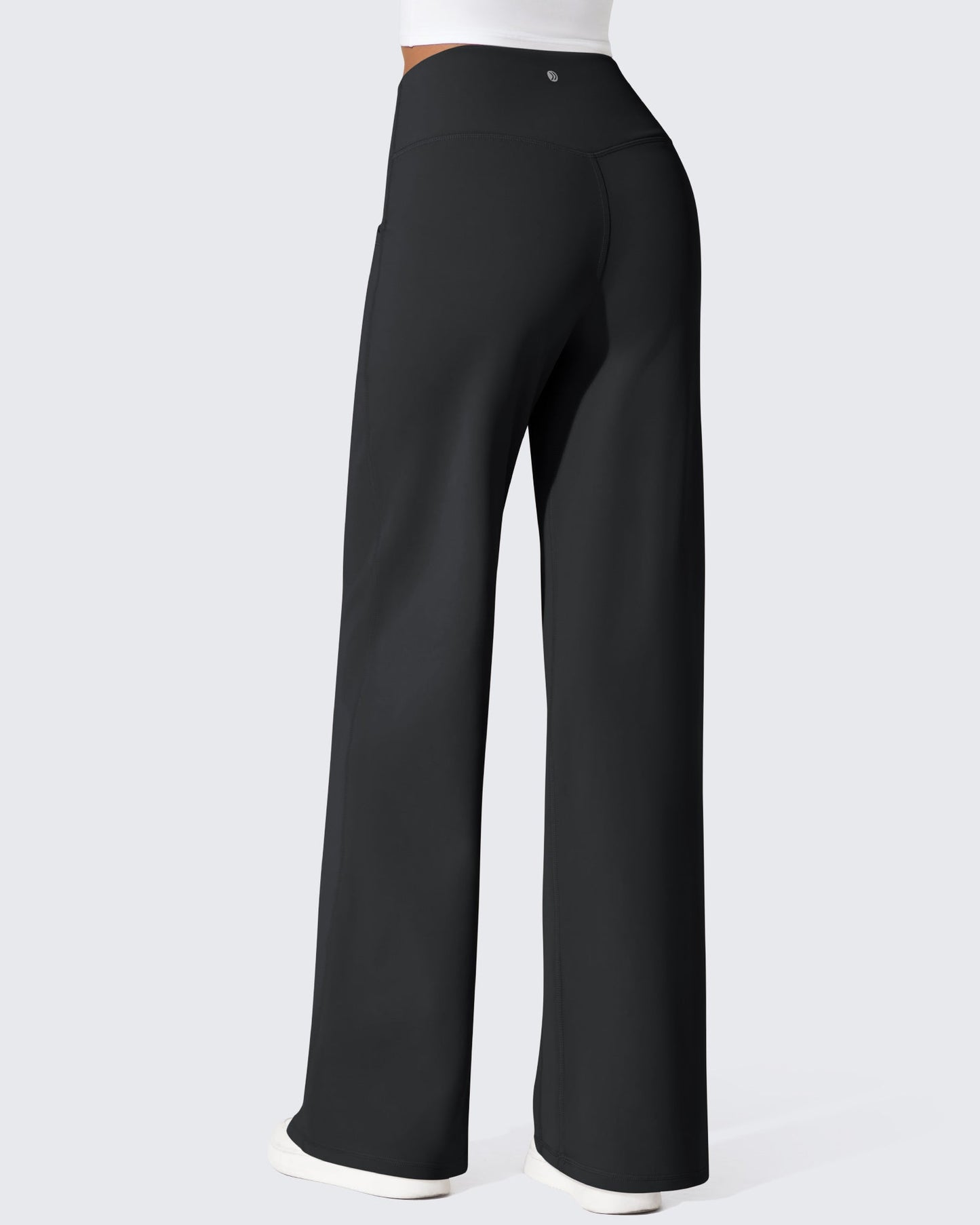 Fleece Lined High-Waist Loose Sweatpants