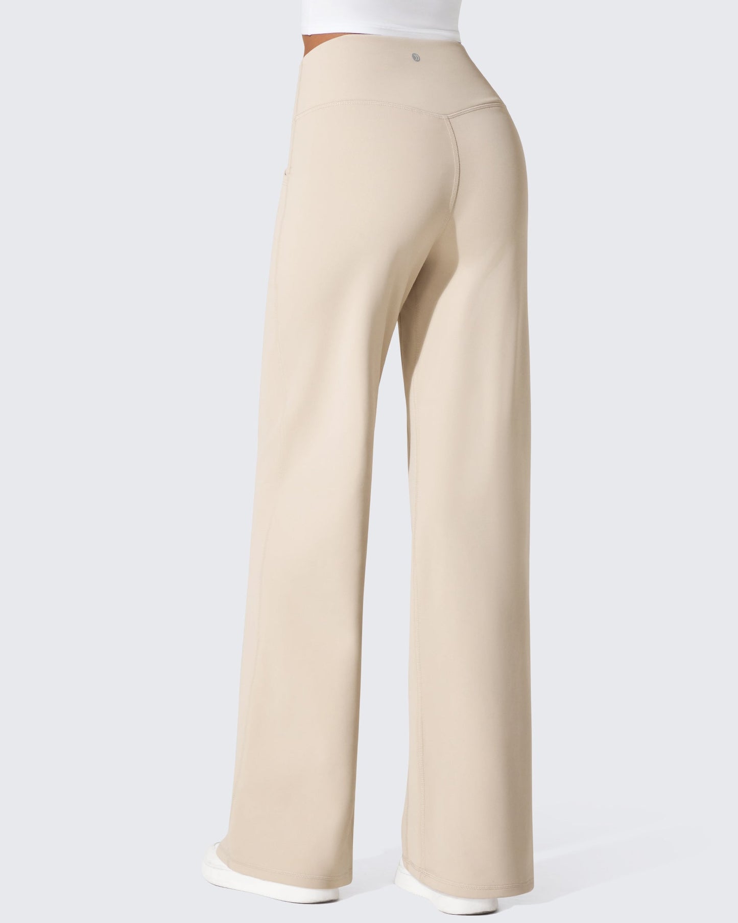 Fleece Lined High-Waist Loose Sweatpants