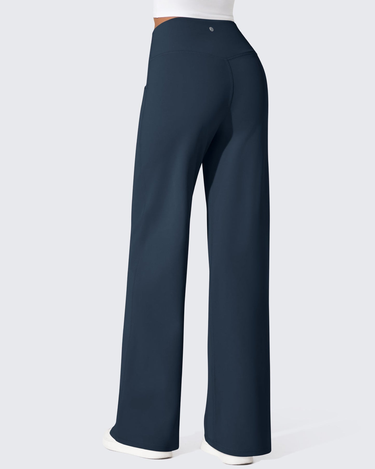 Fleece Lined High-Waist Loose Sweatpants