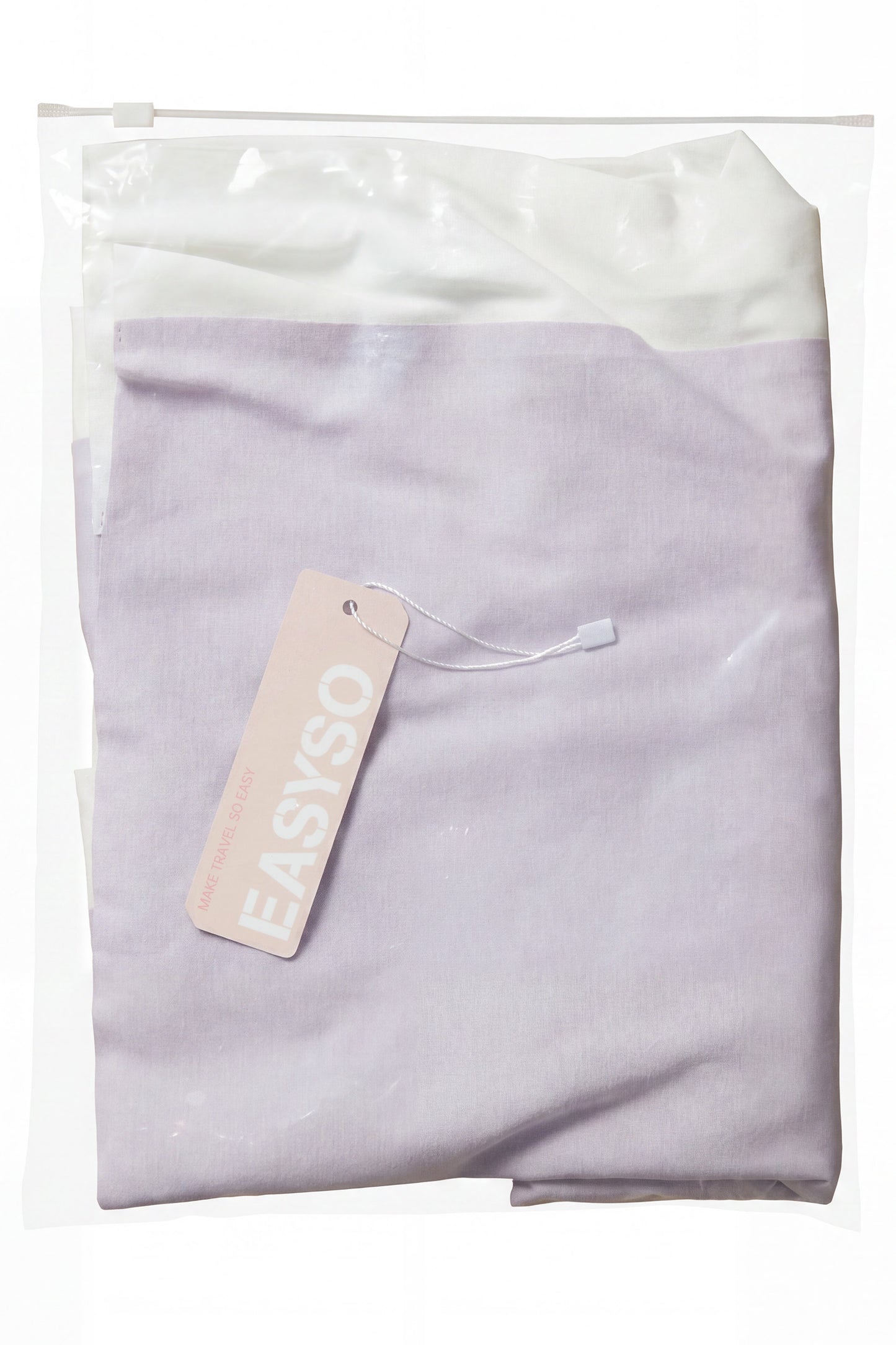 EASYSO Light Purple V-Neck Knit Slip Midi Dress