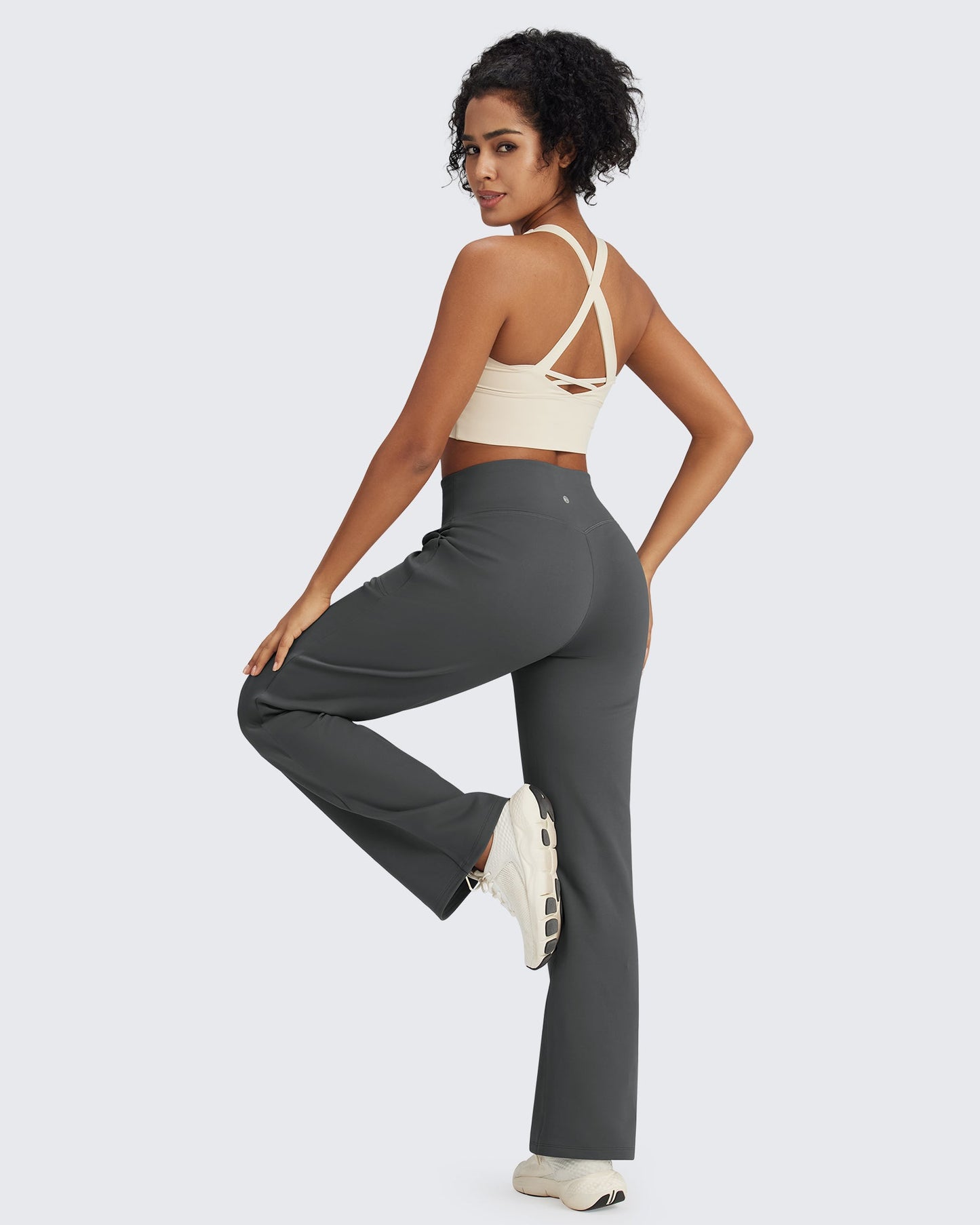 Fleece Lined High-Waist Drawstring Pants