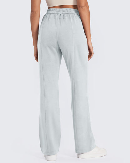 Smoofit Mid-Waist Wide Leg Sweatpants 29