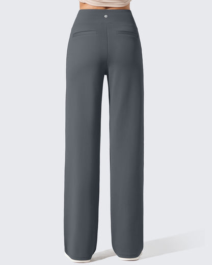 Fleece Lined High-Waisted Dressy Pants