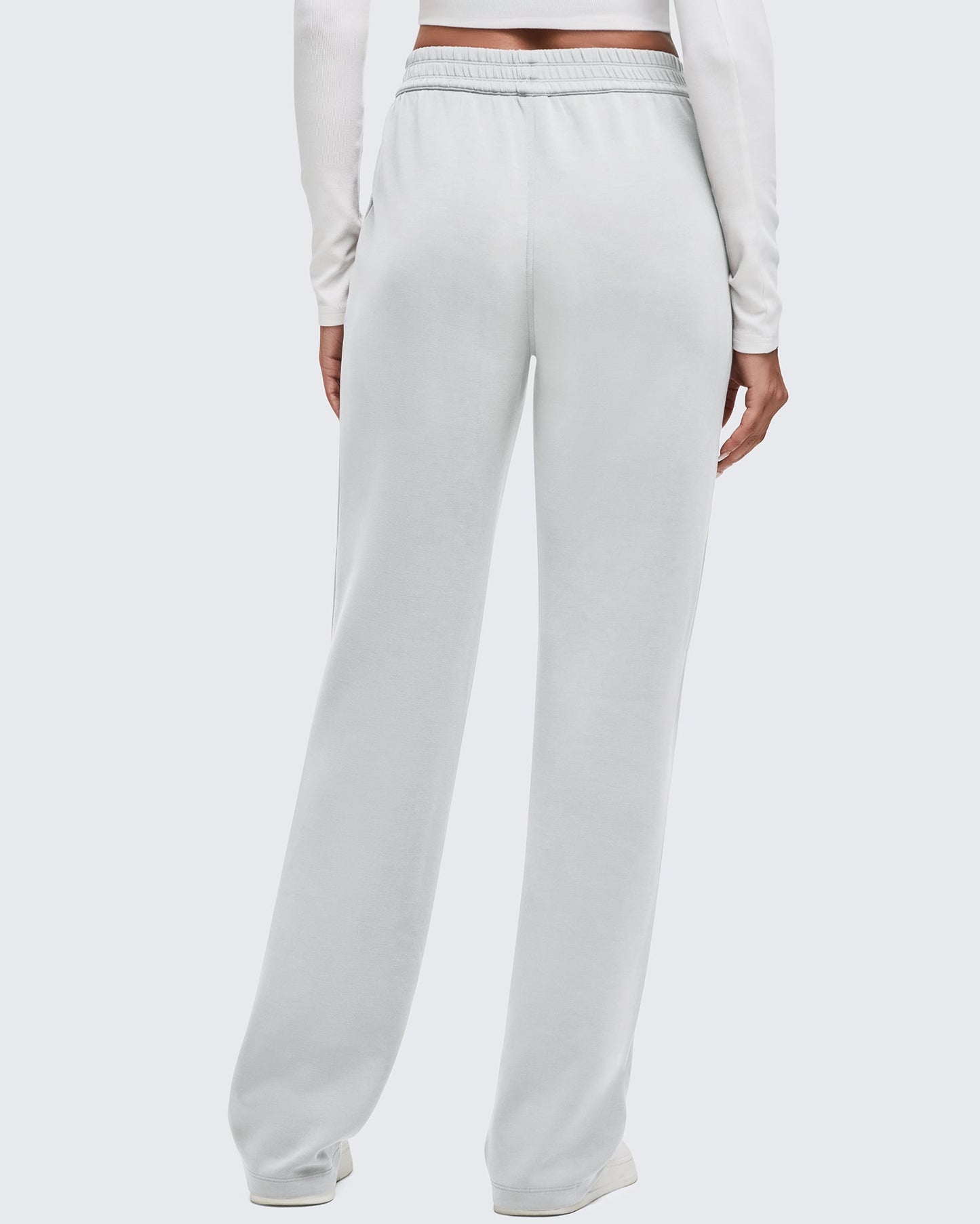Smoofit Elastic-Waist Wide Leg Sweatpants 27''