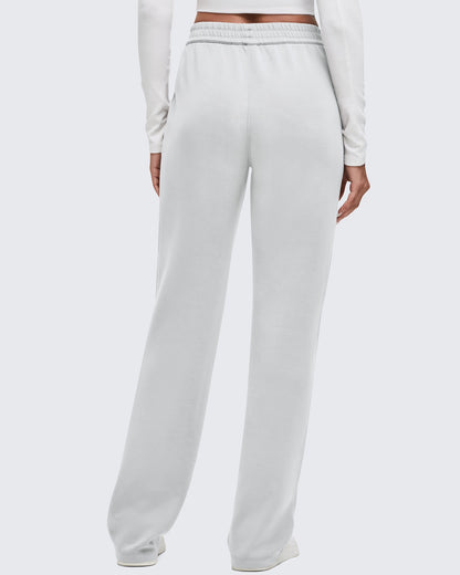 Smoofit Elastic-Waist Wide Leg Sweatpants 27''