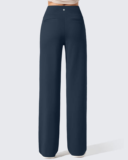 Fleece Lined High-Waisted Dressy Pants