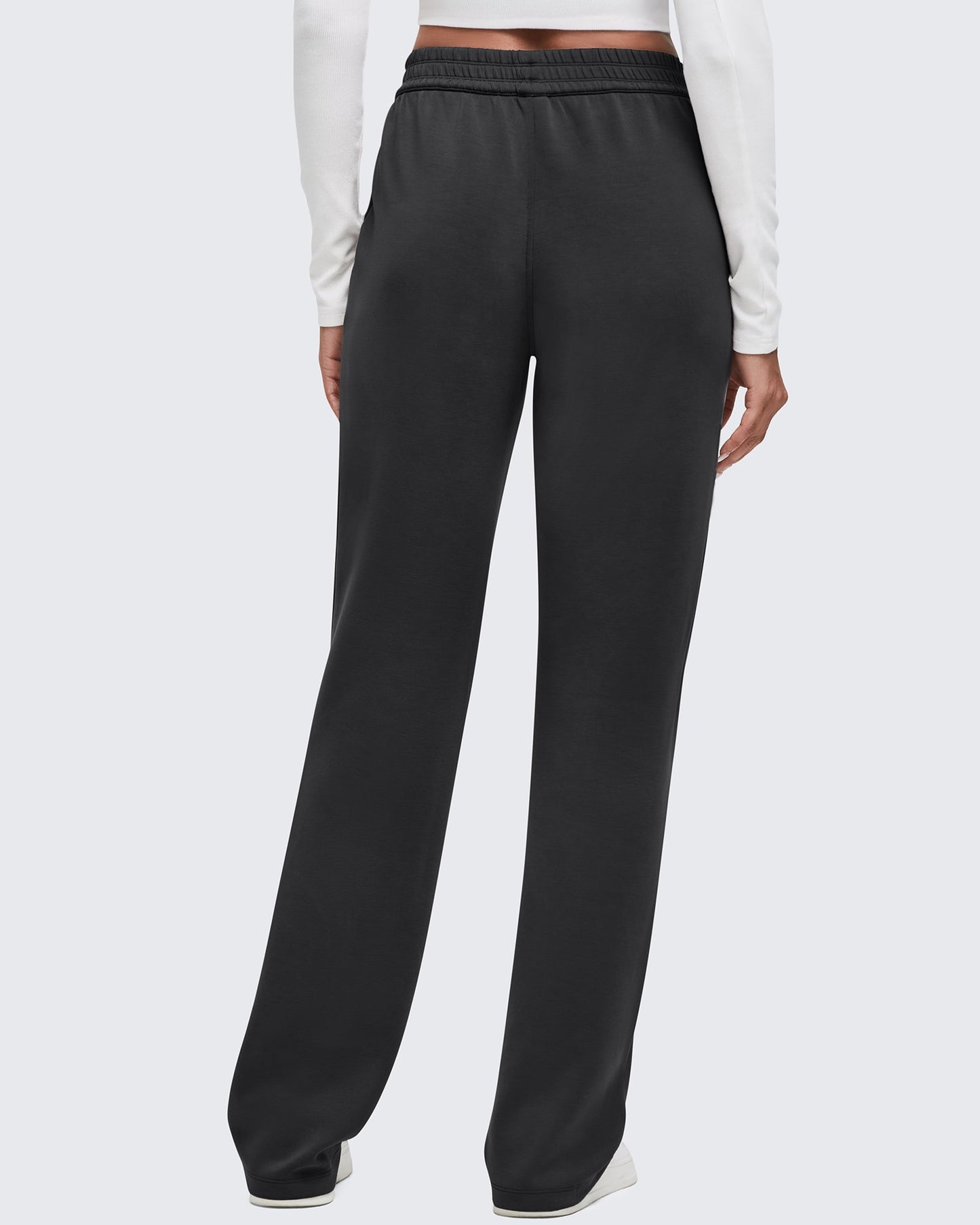 Smoofit Elastic-Waist Wide Leg Sweatpants 27''