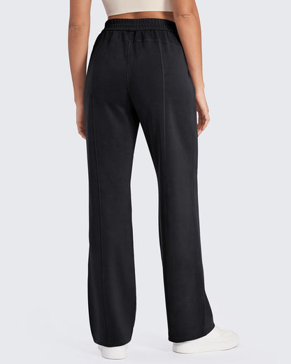 G4Free Activewear Smoofit Mid-Waist Wide Leg Sweatpants #Black / S / 27 Inseam-Black / S / 29 inseam-Black / S / 31 inseam-Black / M / 27 Inseam-Black / M / 29 inseam-Black / M / 31 inseam-Black / L / 27 Inseam-Black / L / 29 inseam-Black / L / 31 inseam-Black / XL / 27 Inseam