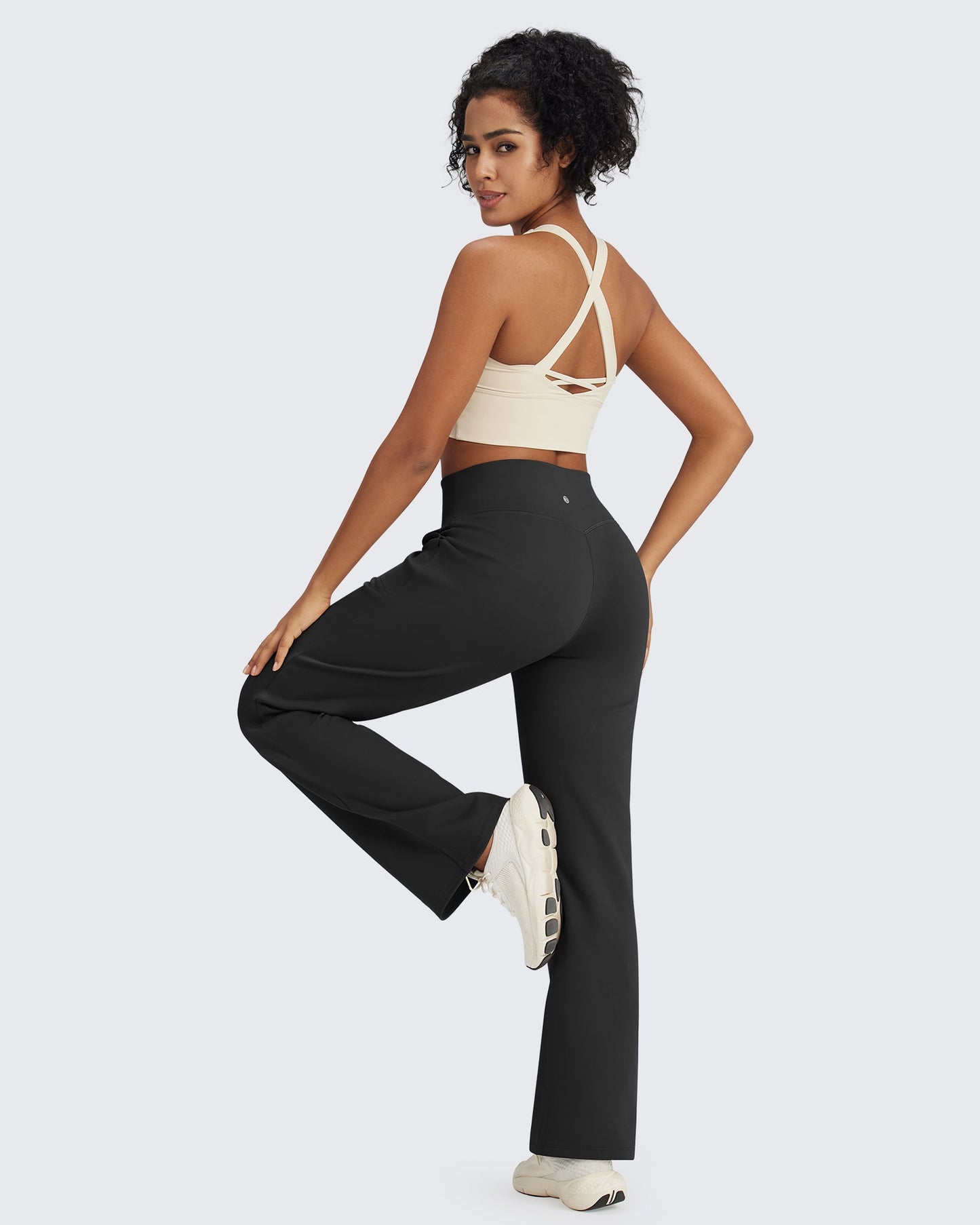 Fleece Lined High-Waist Drawstring Pants