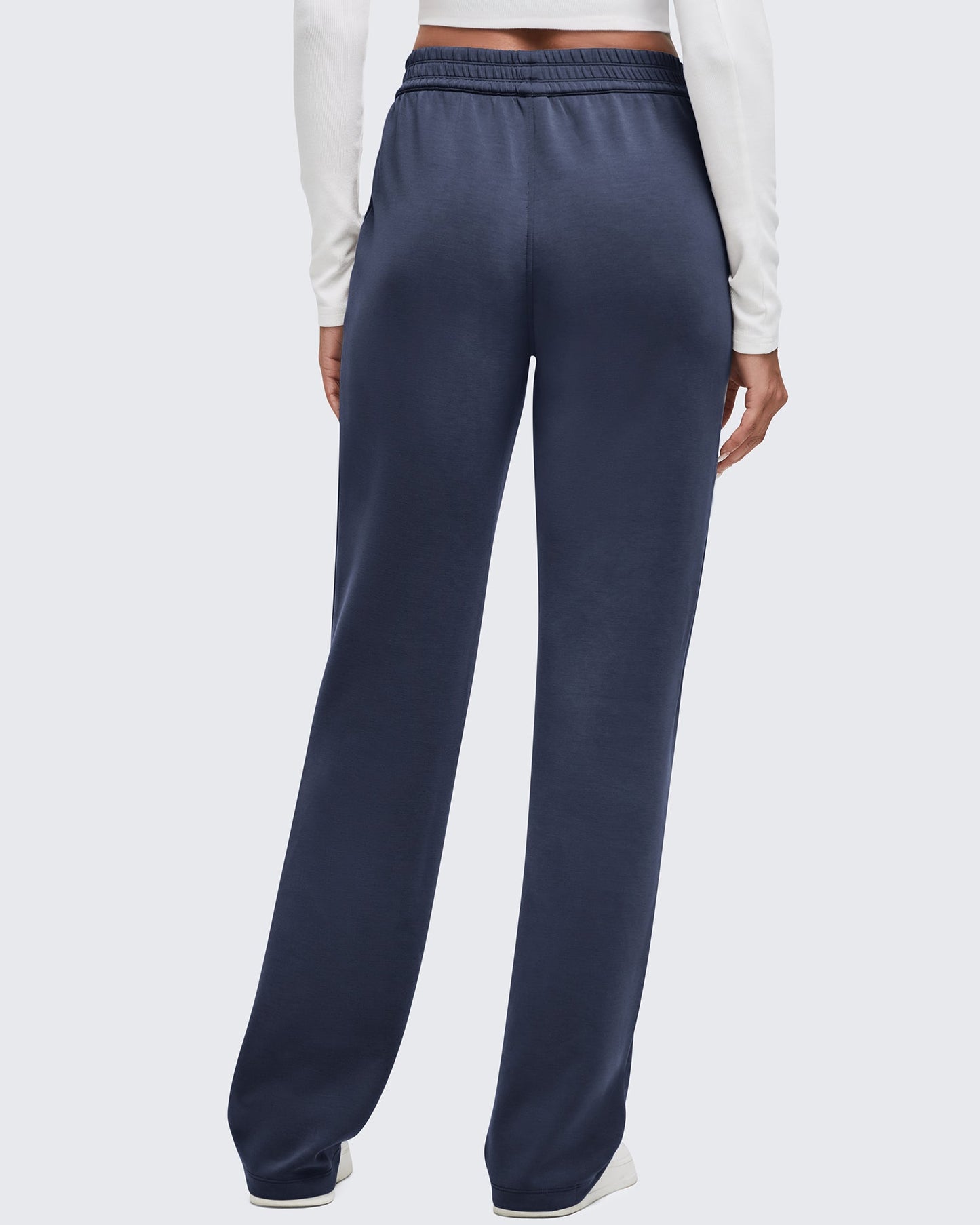 Smoofit Elastic-Waist Wide Leg Sweatpants 27''