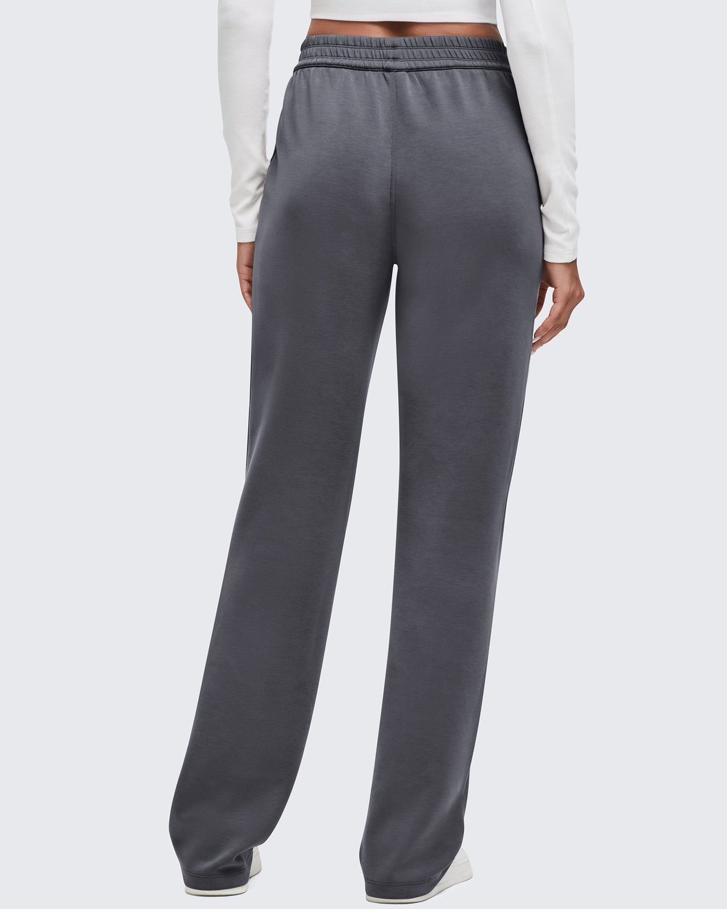 Smoofit Elastic-Waist Wide Leg Sweatpants 27''