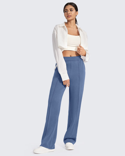 Smoofit Loose High-Rise Elastic Dressy Pants 33