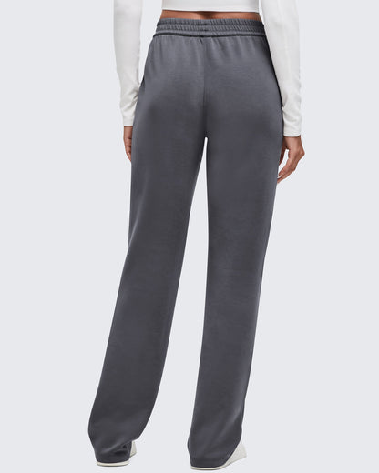 Smoofit Elastic-Waist Wide Leg Sweatpants 31''