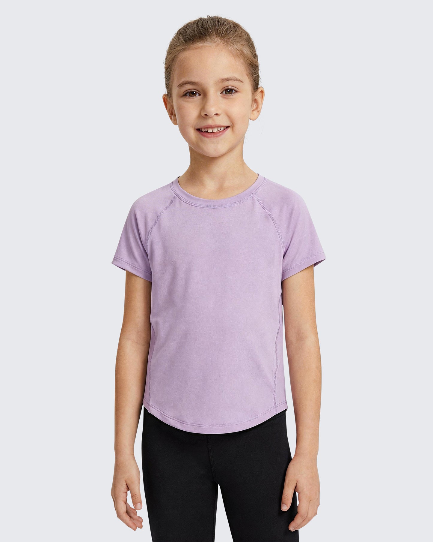 G4Free BareFeel Crewneck V-Back Sports Bra for Girls – Non Padded Crop Top